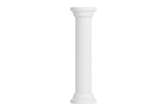 White Round Pillars Carolines Sugar Art - CP220