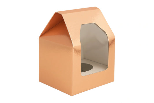 Rose Gold Cupcake Box - Single