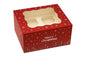 4 Holds Christmas Cupcake Box - Deep 4 Inch - Iconic Cake Art