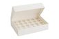 White Cupcake Box with White Base - Holds 24 Cupcakes