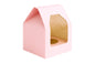 1 Single Cupcake Box with White Base - Pink