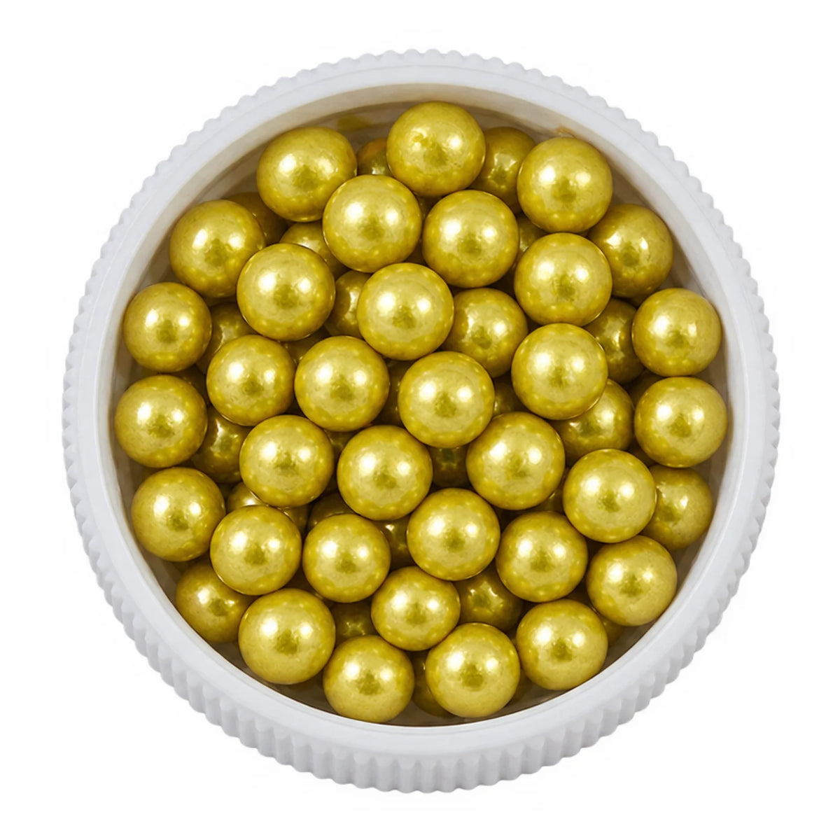 Metallic Gold 20g Edible Cachous Pearls 4mm - Iconic Sprinkles