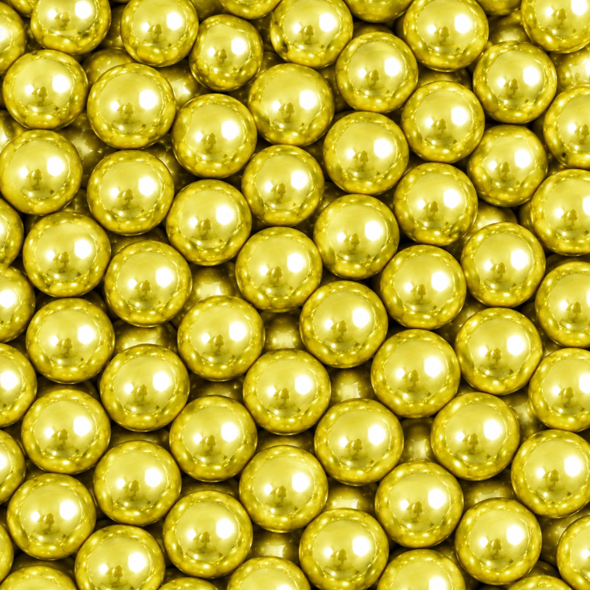 Metallic Gold 20g Edible Cachous Pearls 8mm - Iconic Sprinkles