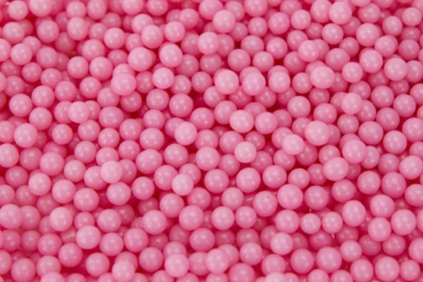 Pink 1kg Pearly Edible Cachous Pearls 4mm - Iconic Sprinkles