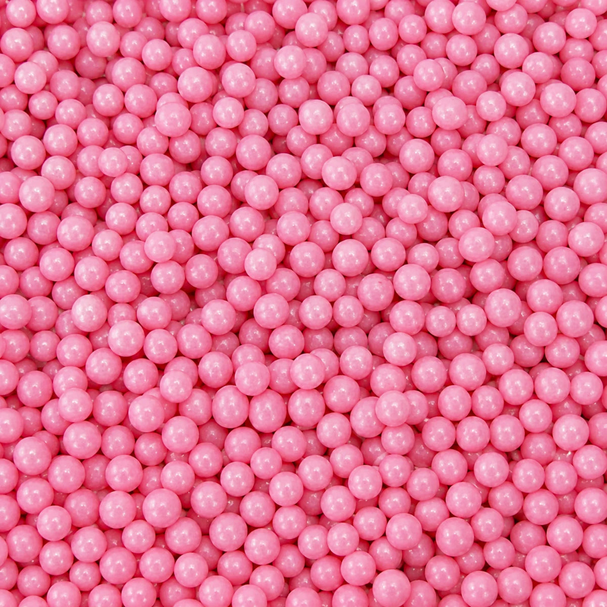 Pink 1kg Pearly Edible Cachous Pearls 4mm - Iconic Sprinkles