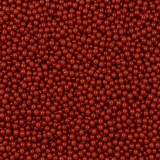 Red 1kg Shiny Edible Cachous Pearls 2mm - Iconic Sprinkles