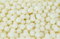 White 1kg Shiny Edible Cachous Pearls 10mm - Iconic Sprinkles