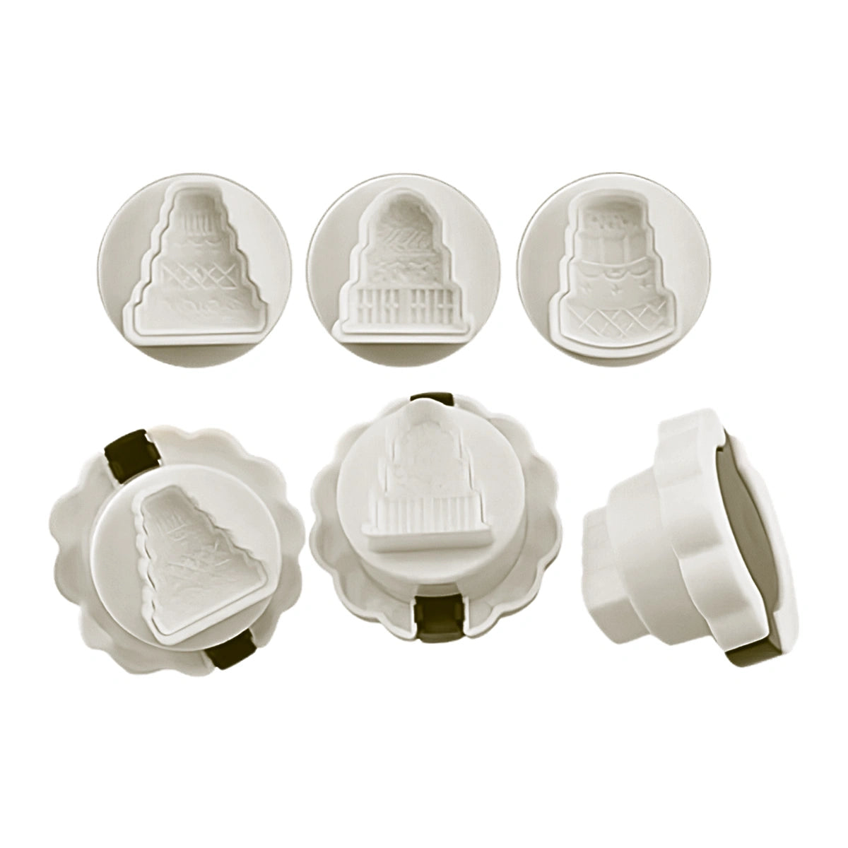3D Plunger Cutters Tiered Cakes Wedding Theme - Iconic Cake Art