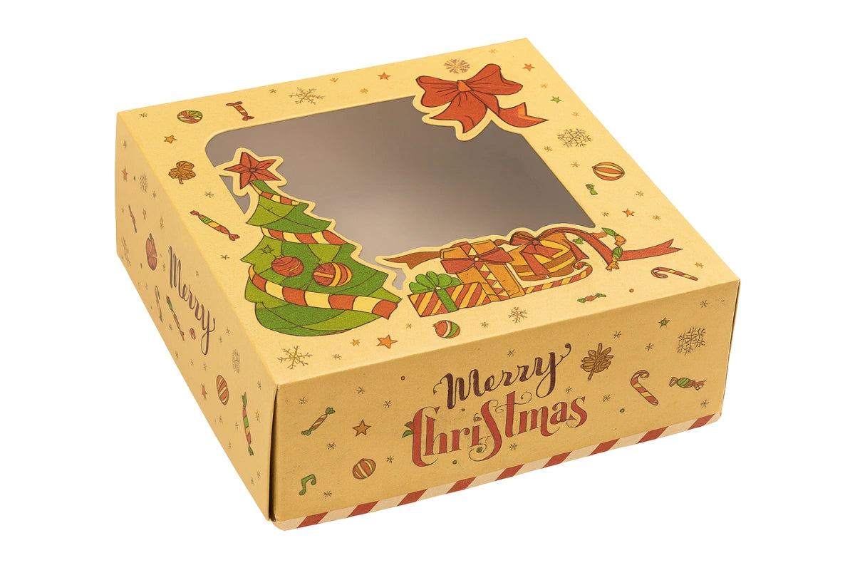 Christmas Craft Gift Box - 3 Inch Deep 7.2 Inch - Iconic Cake Art