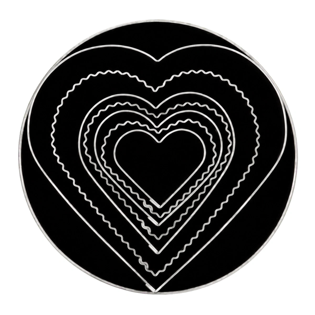 T P Cutter Plain Scalloped Heart - Loyal