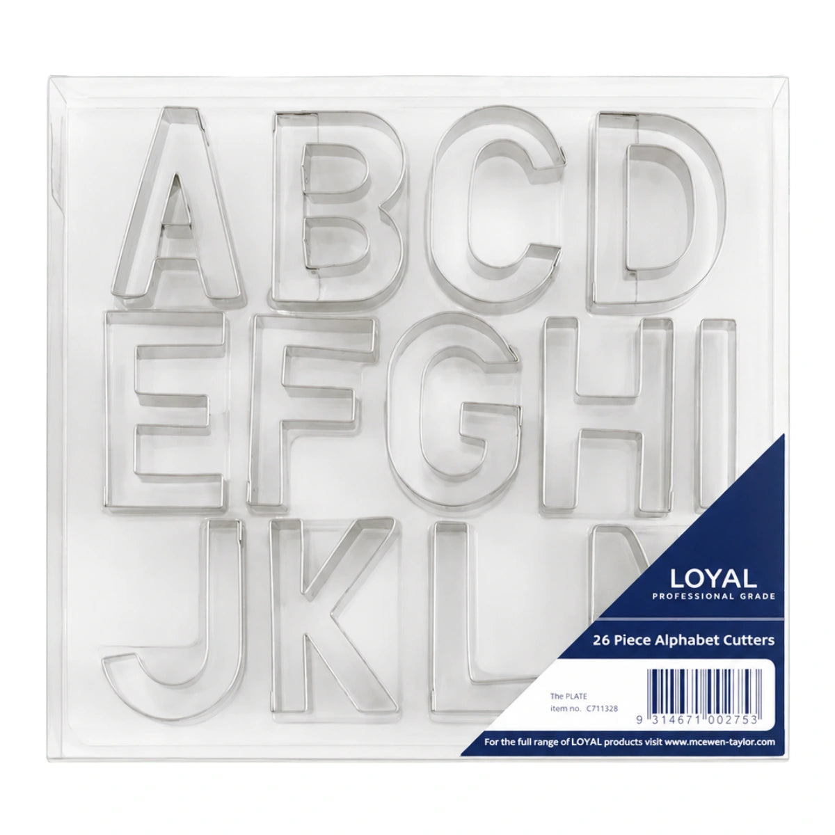 Set 26 A-Z Med T P 65mm - Loyal