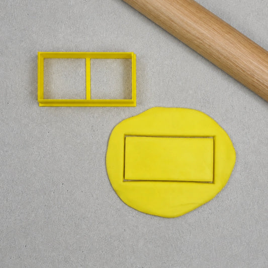 Standard Rectangle 2:1 Cutter - Custom Cookie Cutters