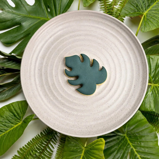 76mm Monstera Leaf Cutter 3 Inch - Custom Cookie Cutters
