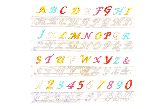Alphabet and Numbers Upper Case Script - FMM