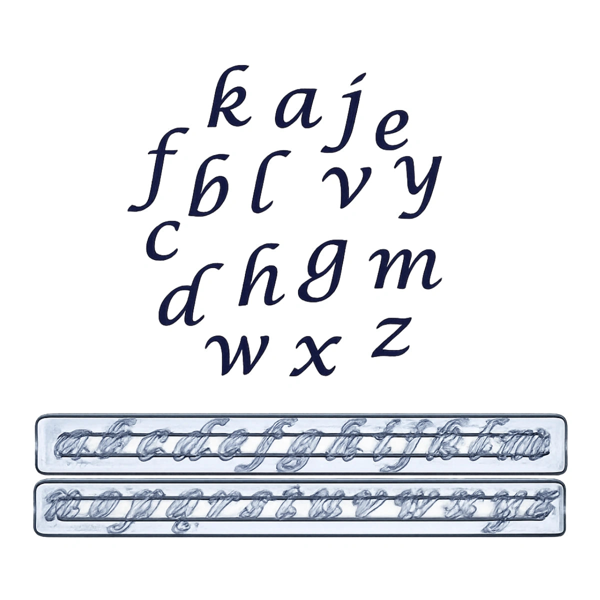 Alphabet Lower Case Script - FMM