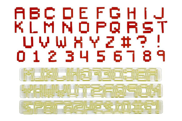 Alphabet and Numbers Upper Case Pixel - FMM