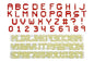 Alphabet and Numbers Upper Case Pixel - FMM