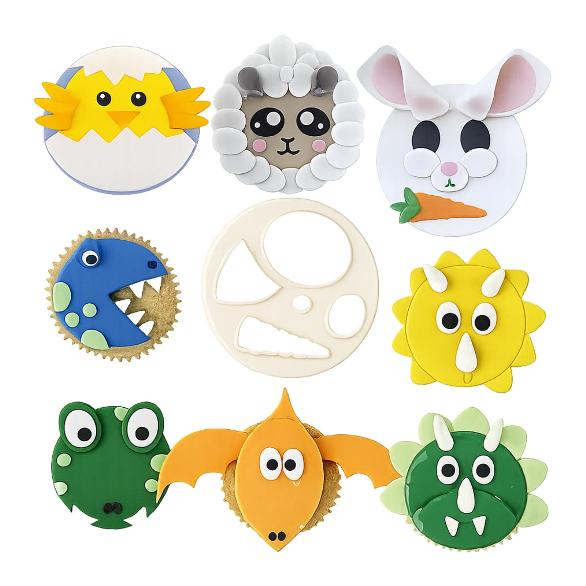 Mix N Match Large Animal Faces - FMM