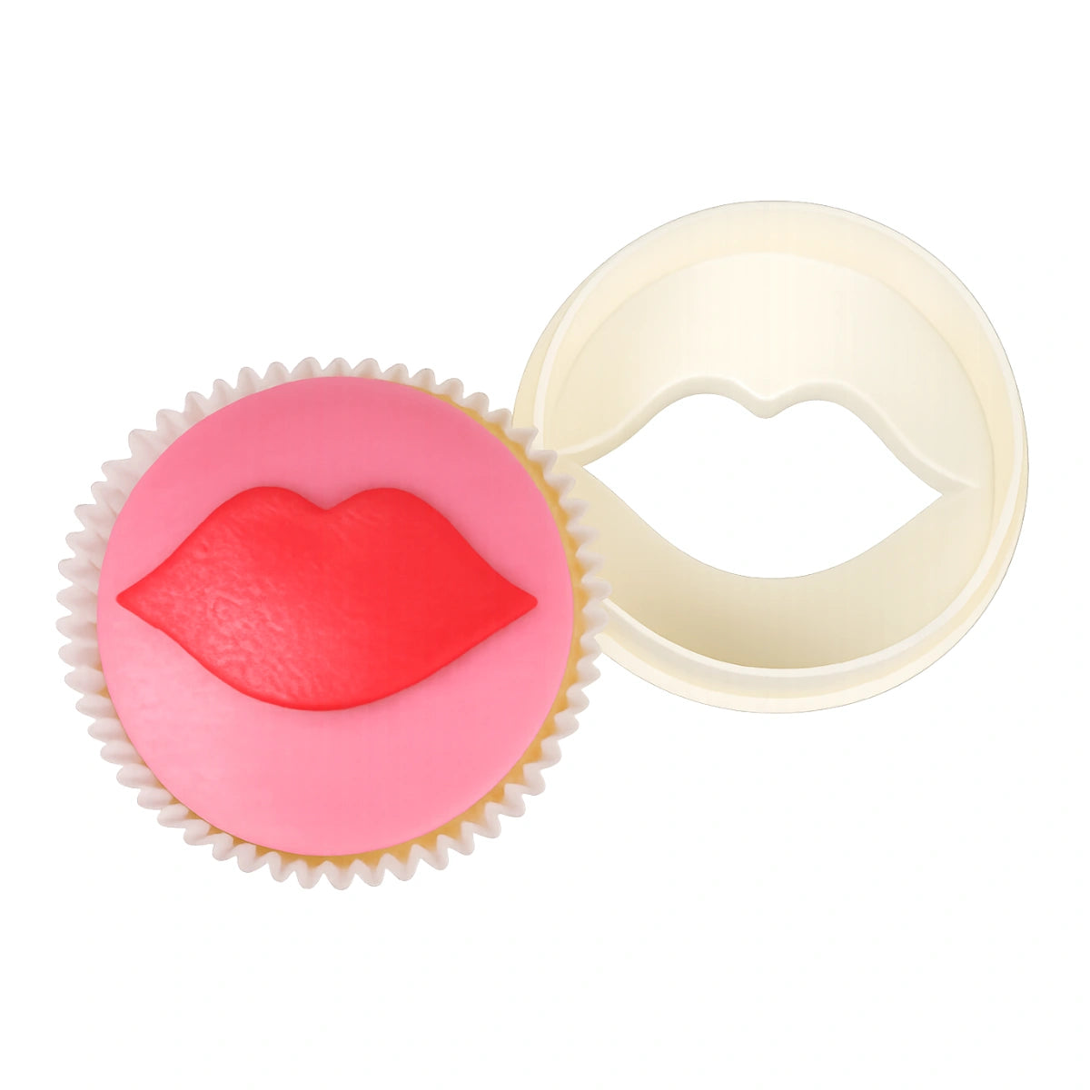 Lips Circles Cupcake Cutter - FMM