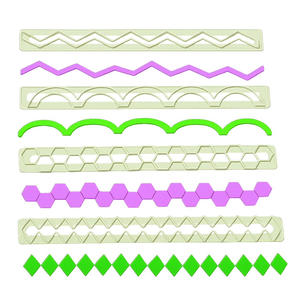 Geometric Edging Frill Cutter Set - FMM