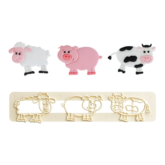 Cute Farm Animal Cutter Set - FMM