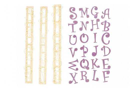 Alphabet and Numbers Funky Upper Case Set - FMM