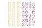 Alphabet and Numbers Funky Upper Case Set - FMM