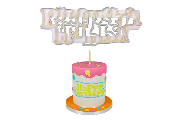 Curved Words Cutter Happy Birthday - FMM