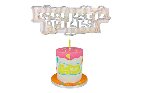Curved Words Cutter Happy Birthday - FMM