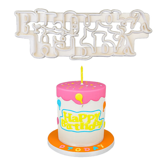 Curved Words Cutter Happy Birthday - FMM