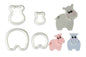 Mummy and Baby Hippo Cutter Set - FMM