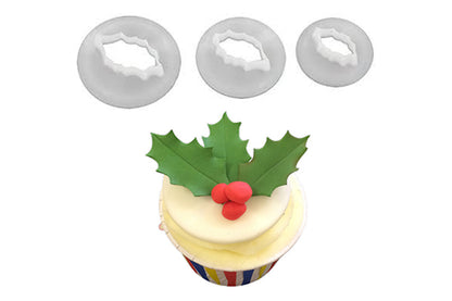 Holly Leaf Cutter (3 Pack) - FMM