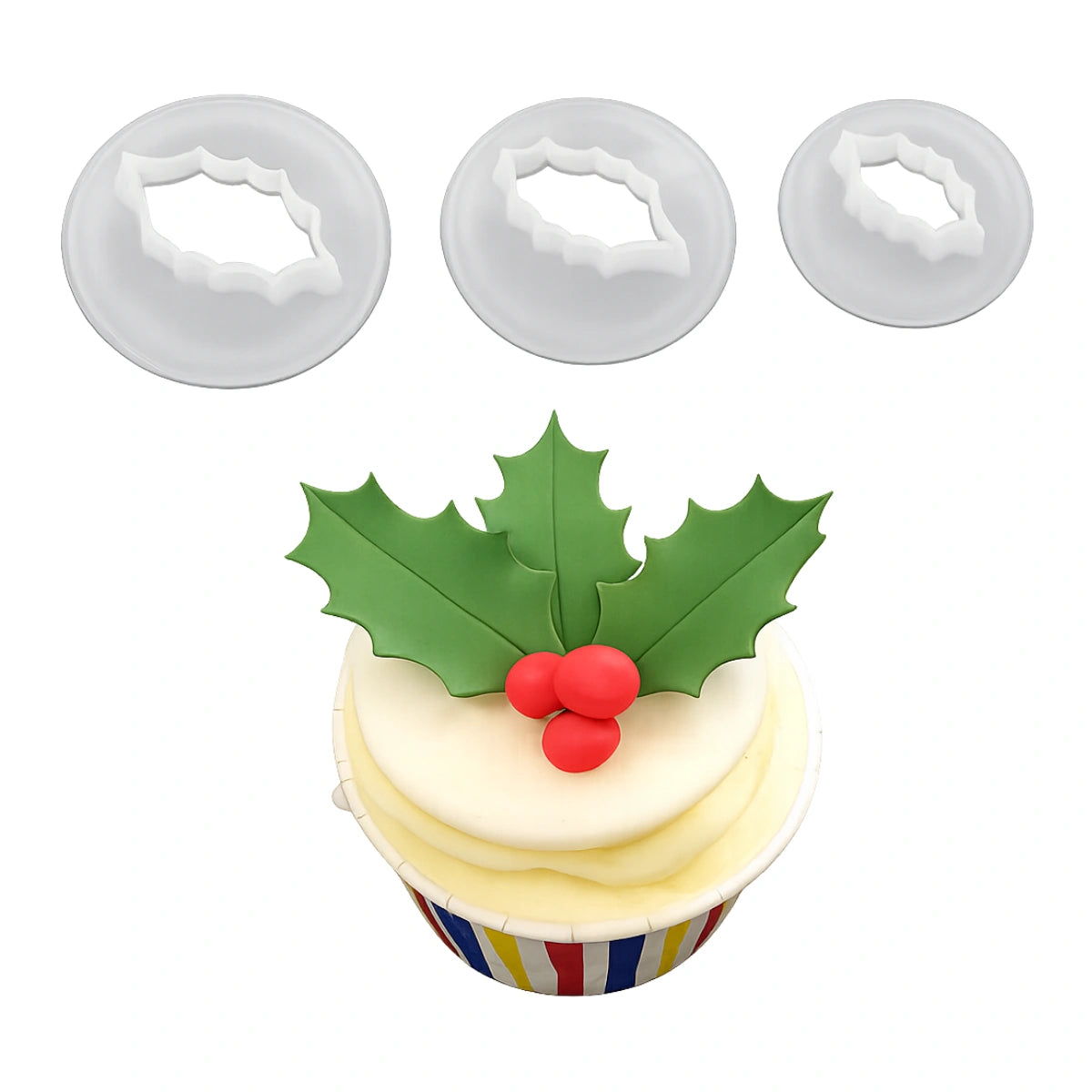 Holly Leaf Cutter (3 Pack) - FMM