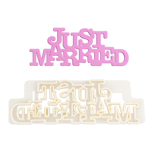 Curved Words - Just Married - FMM