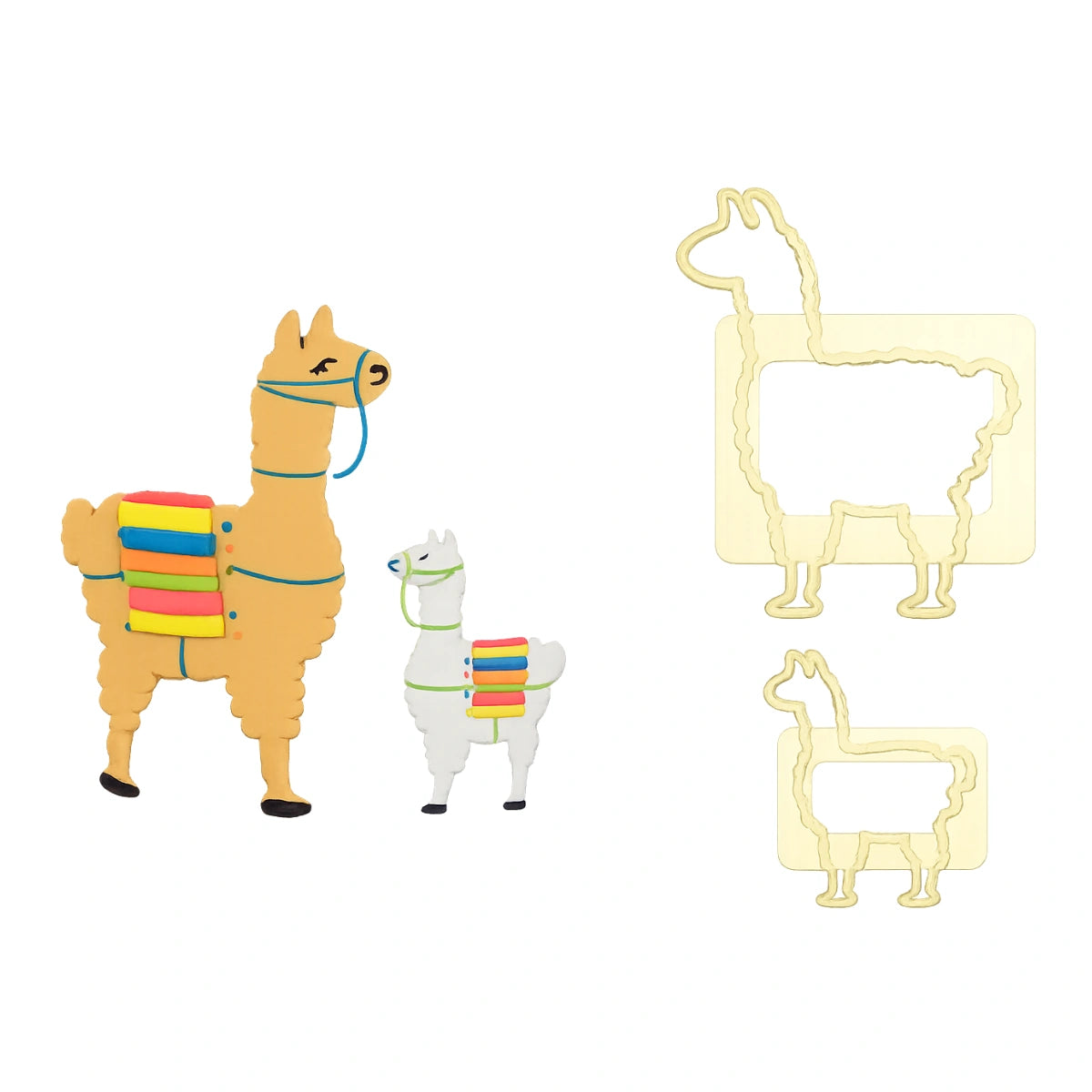 Mummy and Baby Llama Cutter Set - FMM