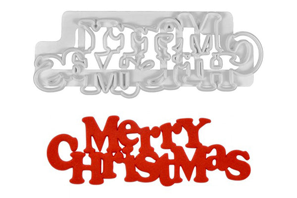 Curved Words - Merry Christmas - FMM