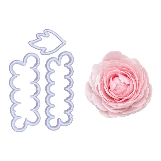 The Easiest Peony Ever Cutter with Leaf Set - FMM