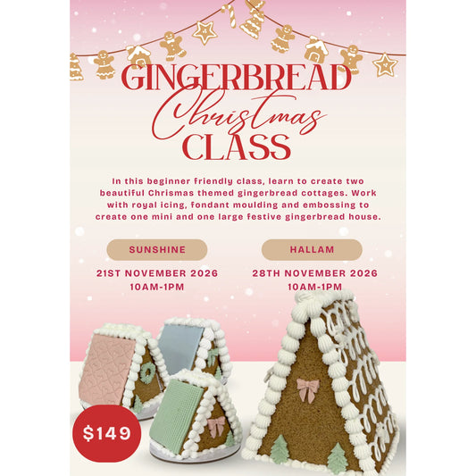Christmas Gingerbread House Decorating Class - Hallam - $149