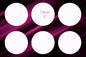 Custom Edible Print 3 Round 6 to a Page Single - Tasty Images