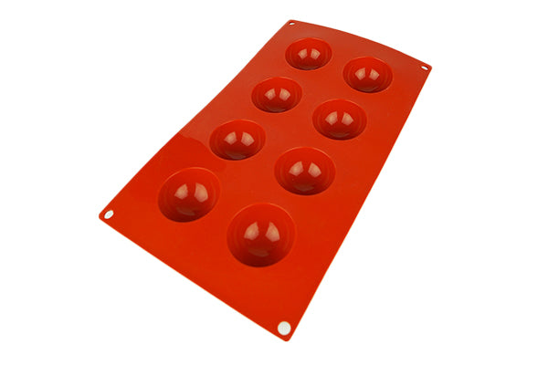 Hemisphere 8 Cavities Silicone Chocolate Mould 50mm - Iconic Cake Art