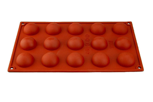 Hemisphere 15 Cavities Silicone Chocolate Mould 40mm - Iconic Cake Art