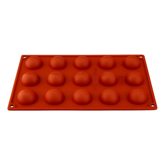 15 Cavity - Hemisphere 40mm - Chocolate Silicone Mould - D-005