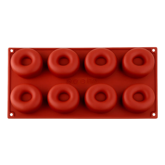 Donut 8 Cavity Silicone Chocolate Mould - Iconic Cake Art