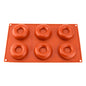 Donut Hemisphere 6 Cavity Silicone Chocolate Mould - Iconic Cake Art