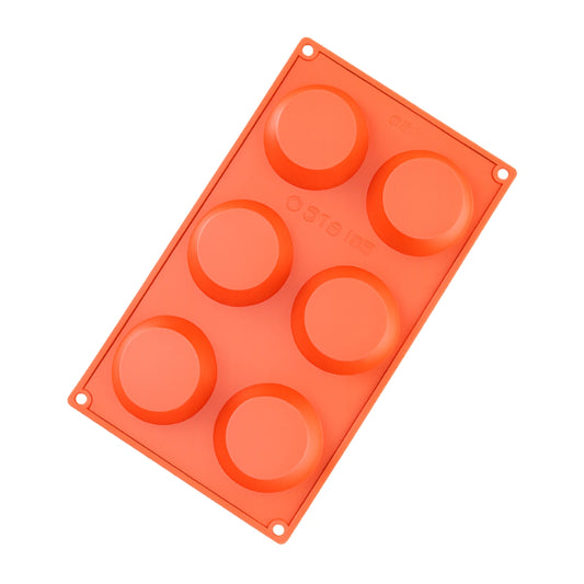 6 Cavity - 70mm Disc Silicone Chocolate Mould - D-016