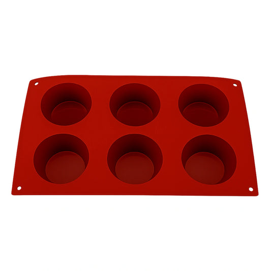 Muffin 6 Cavity Silicone Chocolate Mould - Iconic Cake Art