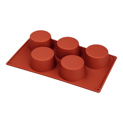 Muffin 5 Cavity Silicone Chocolate Mould - Iconic Cake Art