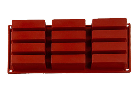 Deep Bar 12 Cavity Silicone Chocolate Mould - Iconic Cake Art