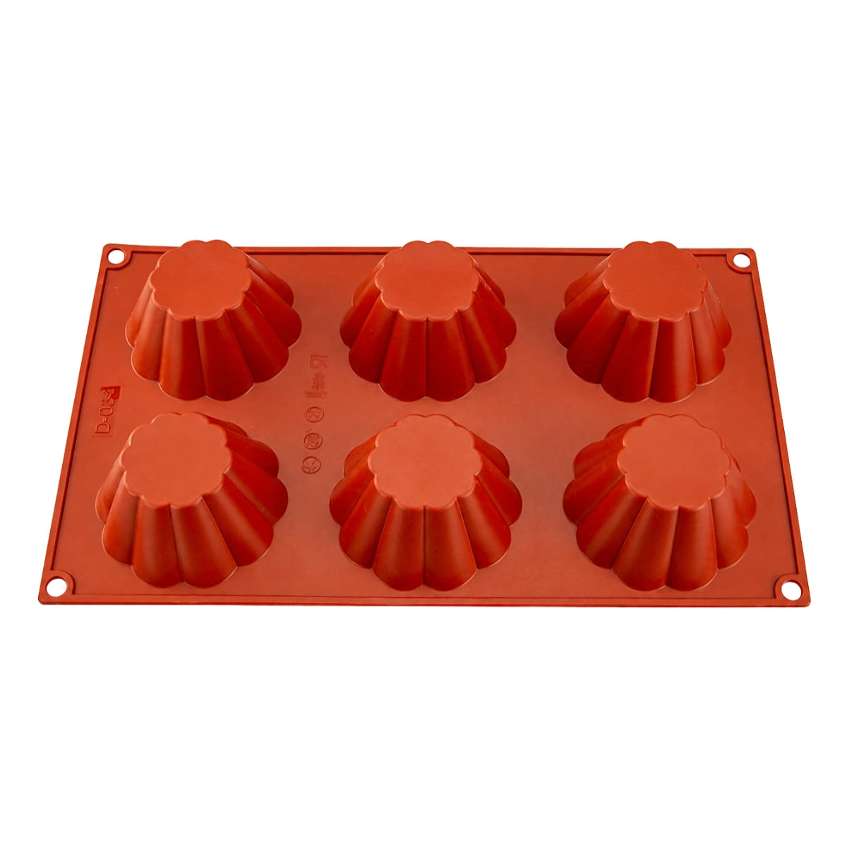 Brioche 6 Cavity Silicone Chocolate Mould - Iconic Cake Art