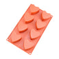 Heart 8 Cavity Silicone Chocolate Mould - Iconic Cake Art
